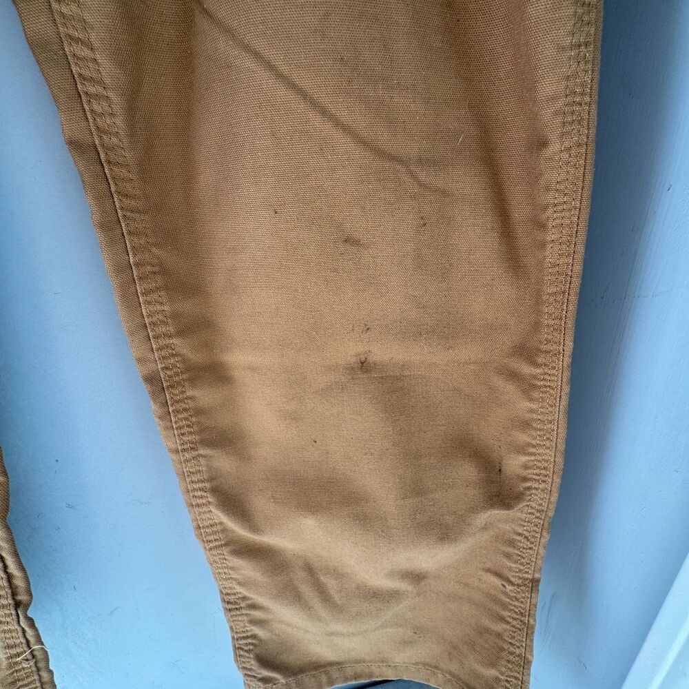 Carhartt Men's 38x30 Brown Dungaree Fit Work Pants 383-51 Cotton Blend MID-RISE - Picture 10 of 13